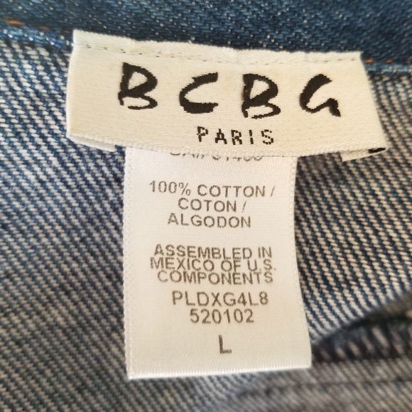 *SOLD* BCBG Dark Denim Jacket - Picture 5 of 5